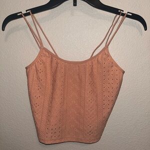 Love Tree Coral Eyelet Camisole